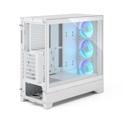 Корпус ПК без блока питания/ Case Fractal Design Pop 2 Air TG RGB, Midi-Tower, 3x120mm, 1xUSB-C + 1xUSB-A 3.2 ATX, mATX, mITX White