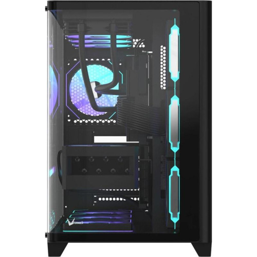 Корпус Formula Crystal U2 Floe черный без БП ATX 1xUSB2.0 1xUSB3.0 1xUSB3.1 audio bott PSU