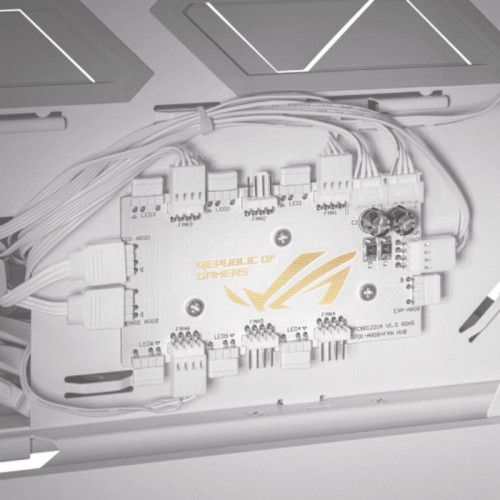 Корпус Asus Rog GR701 белый без БП E-ATX 7x120mm 3x140mm 4xUSB3.1 audio front door bott PSU