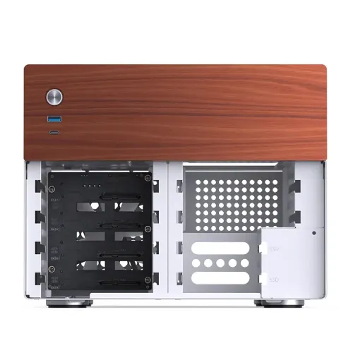 Корпус без блока питания/ Case JONSBO N4, Mini-Tower, 1x120mm, 1xUSB-A 3.0 + 1xUSB-C 3.2, SFX PSU Support, mATX, mITX White