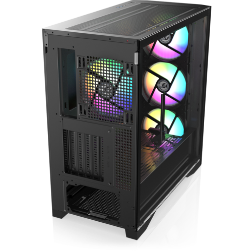 Корпус без блока питания/ Case Raijintek AGOS MAX, Midi-Tower, TG, 1x140mm ARGB, 2xUSB 3.0 + 1xUSB 2.0, E-ATX, ATX, mATX, mITX Black