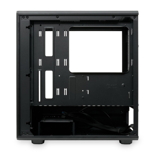 Корпус без блока питания/ Case HSPD M331, Mesh Mini-tower, Black, TG, 0.4 SPCC, no fans mATX, mITX 175/329/170mm 1x2.5