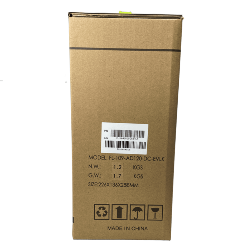 Корпус EVELK с блоком питания 120Вт/ Case Foxline EV-109-AD120 mITX, w/ ext.PSU 120W, DC-converter, w/2хUSB2.0+2хUSB3.0, 1x40mmFan, black, VESA, w/pwr cord, logo EVELK
