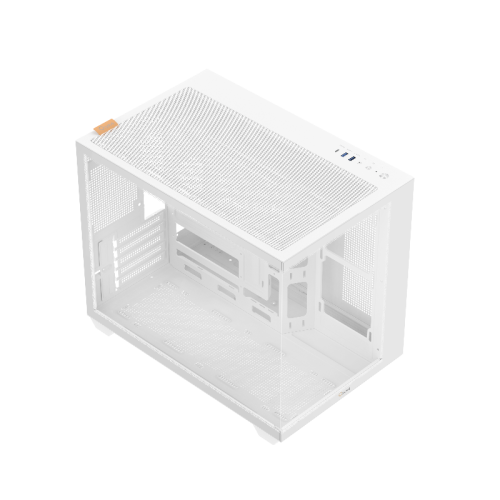 Корпус ПК без блока питания/ Case Ocypus Gamma C54 WH, Midi-Tower, TG, no fans, 1xUSB-C + 2xUSB 3.0, mATX, mITX White
