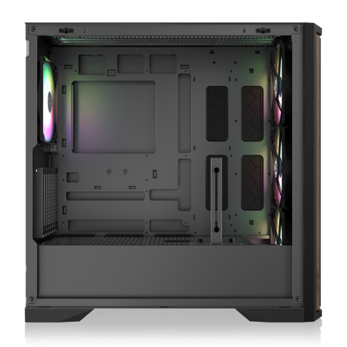 Корпус без блока питания/ Case Raijintek AGOS MAX-MS4, Midi-Tower, TG, 4x140mm ARGB, 2xUSB 3.0 + 1xUSB Type-C, E-ATX, ATX, mATX, mITX Black