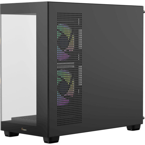 Корпус ПК без блока питания/ Case Ocypus Gamma C52 BK ARGB, Mini-Tower, TG, 3x120mm ARGB, 1xUSB-A 3.0 + 2xUSB 2.0, mATX, mITX Black