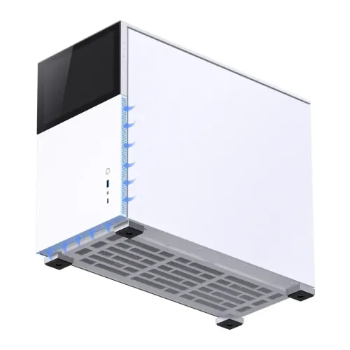 Корпус без блока питания/ Case JONSBO D31 STD SCREEN, Mini-Tower, TG, no fans, 1xUSB-A 3.2 + 1xUSB-C 3.2, mATX, mDTX, mITX White