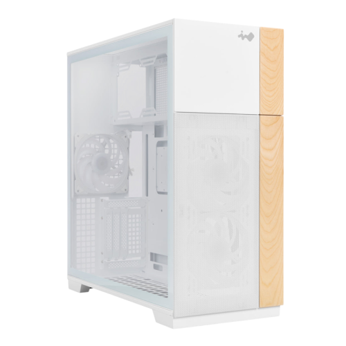 Корпус без блока питания/ Case InWin F5, Full-Tower, TG, 3x140mm ARGB, 2xUSB-A 3.0 + 1xUSB-C 3.2, E-ATX, ATX, mATX, mITX White