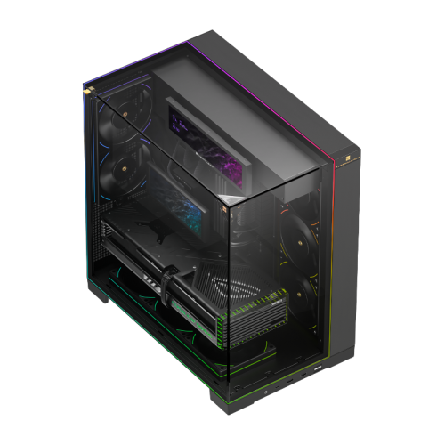 Корпус без блока питания/ Case Thermalright A70 Vision FAN5-C, Midi-Tower, TG, LCD, 5x120mm ARGB, 2xUSB-A 3.0, 1xUSB Type-C, ATX, mATX, mITX Black Корпус без блока питания/ Case Thermalright A70 Vision FAN5-C, Midi-Tower, TG, LCD, 5x120mm ARGB, 2xUSB-A 3.0, 1xUSB Type-C, ATX, mATX, mITX Black