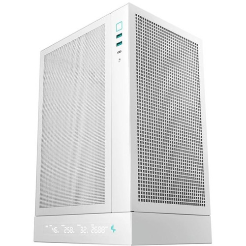 Корпус Deepcool CH170 DIGITAL белый mATX 1x120mm 1xUSB2.0 1xUSB3.0 audio bott PSU [R-CH170-WHNPI0D-G-1]