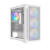 Корпус ПК без блока питания/ Case SAMA S31 White, Midi-Tower, TG, 4x120mm ARGB, 2xUSB 3.0 + 1xUSB 3.2 Type-C, mATX, mITX White