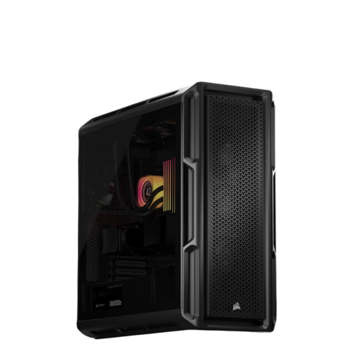 Корпус без блока питания/ Case Corsair 5000T, Midi-Tower, TG, no fan, 4xUSB-A 3.2, 1xUSB 3.2 Type-C, E-ATX, ATX, mATX, mITX Black
