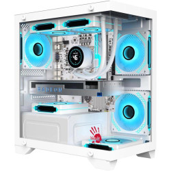 Корпус Bloody BD-CC103 белый mATX 7x120mm 1xUSB2.0 1xUSB3.0 audio bott PSU [BD-CC103-WH]
