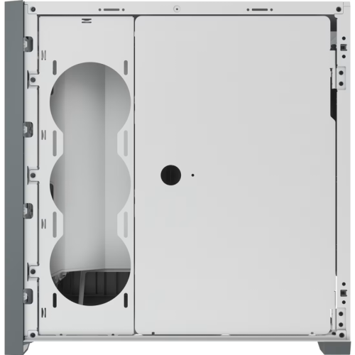 Корпус без блока питания/ Case Corsair iCUE 5000X RGB, Midi-Tower, TG, 3x120mm RGB, 2xUSB-A 3.2, 1xUSB 3.2 Type-C, E-ATX, ATX, mATX, mITX White