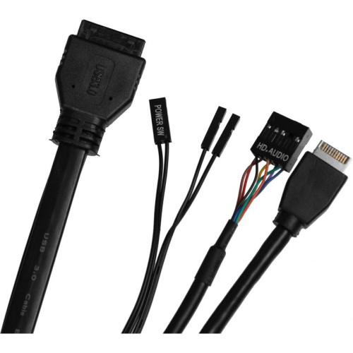 Корпус Azza Cast черный ATX 3x120mm 2x140mm 2xUSB3.0 audio bott PSU [CSAZ-808BM CAST]