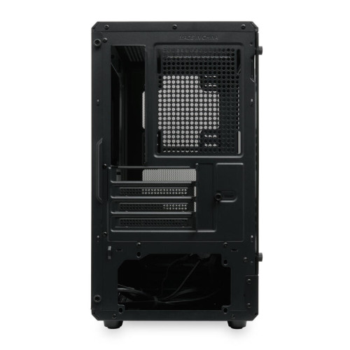 Корпус без блока питания/ Case HSPD M331, Mesh Mini-tower, Black, TG, 0.4 SPCC, no fans mATX, mITX 175/329/170mm 1x2.5