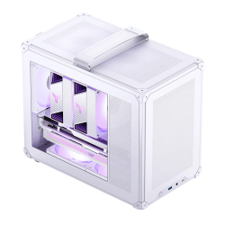 Корпус без блока питания/ Case JONSBO C6 MAX Handle, Mini-Tower, TG, no fan, 1xUSB-A 3.0 + 1xUSB-C 3.1, mATX, mITX White