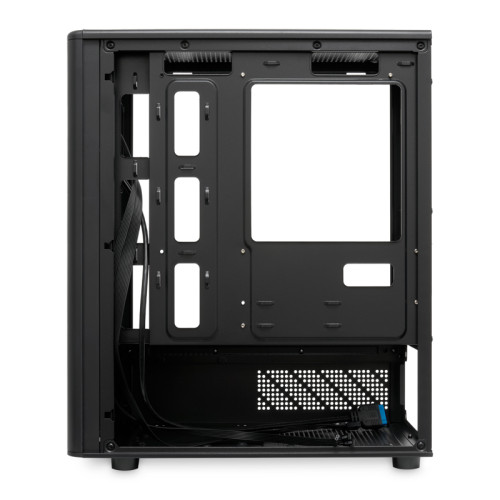 Корпус без блока питания/ Case HSPD M332, Mesh Mini-tower, Black, TG, 0.4 SPCC, no fans, mATX, mITX, 160/285/170mm, 1x2.5