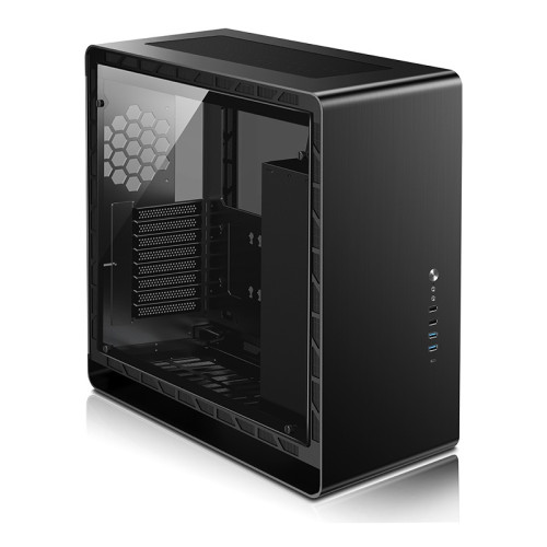 Корпус без блока питания/ Корпус JONSBO UMX6S-G Black E-ATX без БП, Mid-Tower, EATX/ATX/Micro-ATX/ITX, боковая панель из закаленного стекла, сталь, черный