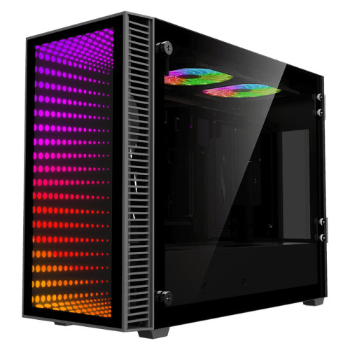 Компьютерный корпус, без блока питания ITX/ Gamemax Abyss ITX case, black, w/o PSU, w/2xUSB3.0, infinity rainbow lights FP, w/2x120mm Rainbow top fans (FN12ARGB-M) Компьютерный корпус, без блока питания ITX/ Gamemax Abyss ITX case, black, w/o PSU, w/2xUSB3.0, infinity rainbow lights FP, w/2x120mm Rainbow top fans (FN12ARGB-M)