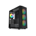 Корпус ПК без блока питания/ Case SAMA S40 Black, Midi-Tower, TG, 4x120mm ARGB, 2xUSB 3.0 + 1xUSB 3.1 Type-C, ATX, mATX, mITX Black