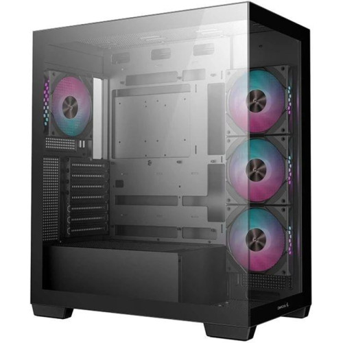 Корпус Deepcool CG580 4F черный без БП ATX 6x120mm 3x140mm 2xUSB3.0 audio bott PSU