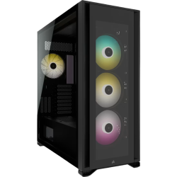 Корпус без блока питания/ Case Corsair iCUE 7000X RGB, Full-Tower, TG, 4x140mm RGB, 4xUSB-A 3.0, 1xUSB 3.2 Type-C, E-ATX, ATX, mATX, mITX Black