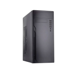 Корпус без блока питания/ Case Foxline FL-301, ATX, 4xUSB2.0, HDA, w/o FAN, w/o PSU, no PowerCord , w/DVD-RW installed