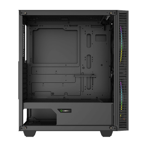 Компьютерный корпус, без блока питания ATX/ Gamemax Black Hole ATX case, black, w/o PSU, w/1xUSB3.0+1xUSB2.0, w/2x20cm ARGB GMX-20-ARGB front fans