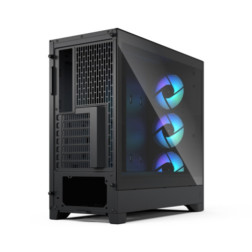 Корпус ПК без блока питания/ Case Fractal Design Pop 2 Air TG RGB, Midi-Tower, 3x120mm, 1xUSB-C + 1xUSB-A 3.2 ATX, mATX, mITX Black