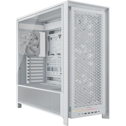 Корпус без блока питания/ Case Corsair Frame 5000D RS High-Airflow, Midi-Tower, TG, 4x140mm, 4xUSB-A 3.2, 1xUSB 3.2 Type-C, E-ATX, ATX, mATX, mITX White