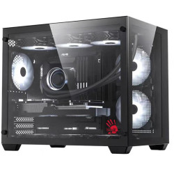 Корпус Bloody BD-CC108 черный без БП mATX 9x120mm 2xUSB3.0 audio bott PSU