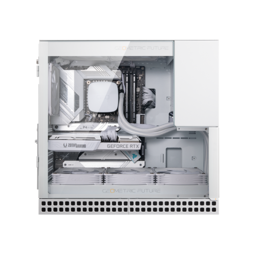 Корпус ПК без блока питания/ Case Geometric Future Model 4 King Arthur, Midi-Tower, TG, no fans, 2xUSB-A 3.0, 1xUSB 3.2 Type-C, E-ATX, ATX, mATX, mITX White