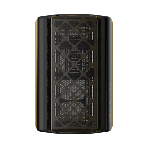 Корпус ПК без блока питания/ Case Geometric Future Model 2 The Ark, Mini-Tower, no fans, 3xUSB-A 3.0, 1xUSB 3.2 Type-C, mATX, mITX Black/Gold
