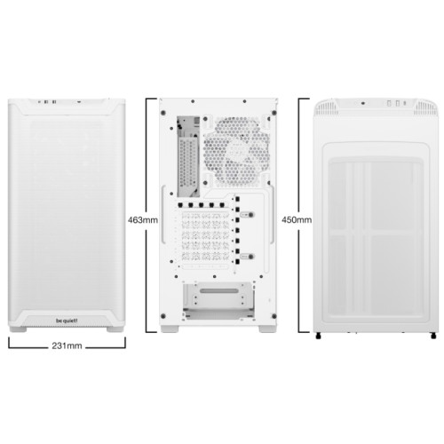 Корпус ПК без блока питания/ Case be quiet! PURE BASE 501 LX, Midi-Tower, TG, 3x120mm ARGB + 1x140mm ARGB, 2xUSB-A 3.2, 1xUSB 3.2 Type-C, ATX, mATX, mITX White Корпус ПК без блока питания/ Case be quiet! PURE BASE 501 LX, Midi-Tower, TG, 3x120mm ARGB + 1x140mm ARGB, 2xUSB-A 3.2, 1xUSB 3.2 Type-C, ATX, mATX, mITX White