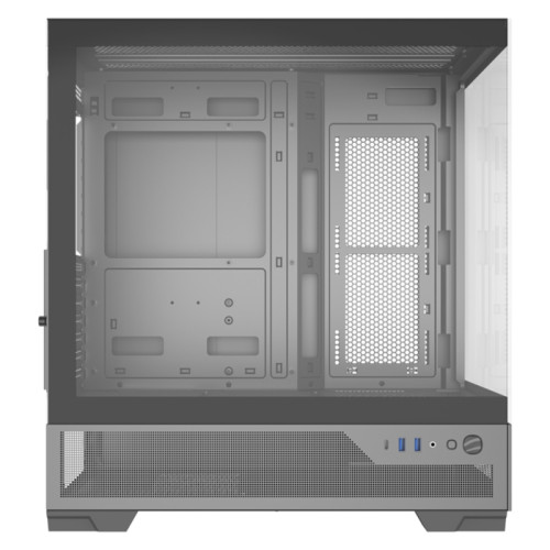 Корпус ПК без блока питания/ Case SAMA V43E Black, Midi-Tower, TG, no fans, 2xUSB 3.0 + 1xUSB 3.2 Type-C, ATX, mATX, mITX Black