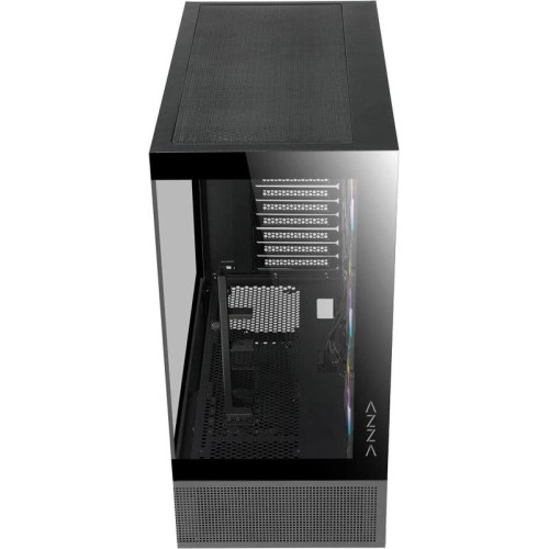 Корпус Azza TIARA черный без БП ATX 4x120mm 2xUSB3.0 1xUSB3.1 audio bott PSU