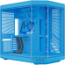 Корпус без блока питания/ Case HYTE Y70, Midi-Tower, TG, no fans, 2xUSB-A 3.2, 1xUSB Type-C, E-ATX, ATX, mATX, mITX Blueberry Milk