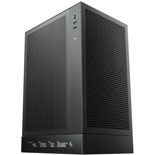 Корпус Deepcool CH170 DIGITAL черный mATX 1x120mm 1xUSB2.0 1xUSB3.0 audio bott PSU [R-CH170-BKNPI0D-G-1]
