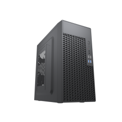 Корпус без блока питания/ Case Forza mATX, 450W, 2xUSB2.0+2xUSB3.0, Black, w/o FAN, 8 cm fan PSU, power cord