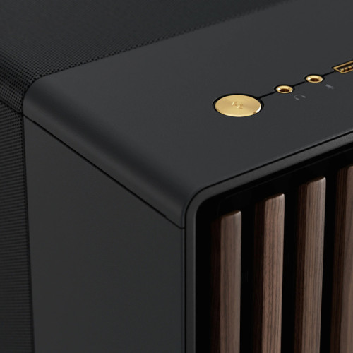 Корпус без блока питания/ Case Fractal Design North XL, Full-Tower, 3x140mm, 2xUSB-A 3.0 + 1xUSB 3.2 Type-C E-ATX, ATX, mATX, mITX Wood panel Charcoal Black