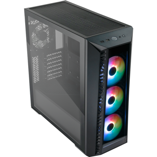 Корпус без БП/ Cooler Master MasterBox 520 U3x1,U3.1type Cx1,Audio,ARGB fanx3,front TG panel