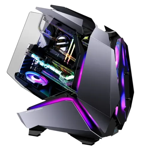 Корпус без блока питания/ Case JONSBO MOD-5, Full-Tower, TG, no fans, 2xUSB-A 3.0 + 1xUSB-C 3.2, ATX, mATX, mITX Gray