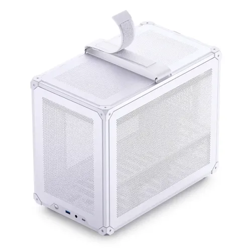 Корпус без блока питания/ Case JONSBO C6 MAX Handle, Mini-Tower, TG, no fan, 1xUSB-A 3.0 + 1xUSB-C 3.1, mATX, mITX White