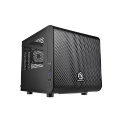 Корпус Thermaltake Core V1 черный miniITX 2x80mm 1x120mm 1x140mm 2xUSB3.0 audio bott PSU [CA-1B8-00S]