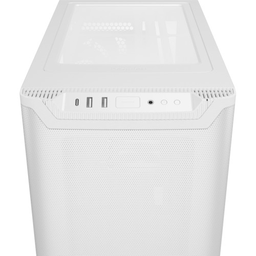Корпус ПК без блока питания/ Case be quiet! PURE BASE 501 Airflow Window, Midi-Tower, TG, 2x140mm, 2xUSB-A 3.2, 1xUSB 3.2 Type-C, ATX, mATX, mITX White