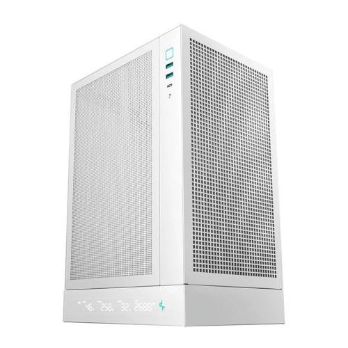 Корпус Deepcool CH170 DIGITAL белый mATX 1x120mm 1xUSB2.0 1xUSB3.0 audio bott PSU [R-CH170-WHNPI0D-G-1]