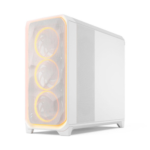 Корпус ПК без блока питания/ Case Fractal Design Meshify 3 XL Ambience Pro RGB TG Clear Tint, Full-Tower, 3x140mm ARGB, 2xUSB-A 3.2 + 1xUSB 3.2 Type-C SSI-EEB, SSI-CEB, E-ATX, ATX, mATX, mITX, White