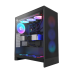 Корпус без блока питания/ Case NZXT H7 Flow RGB, Midi-Tower, TG, 3x120mm RGB, 2xUSB-A 3.2 + 1xUSB-C 3.2, E-ATX, ATX, mATX, mITX Black
