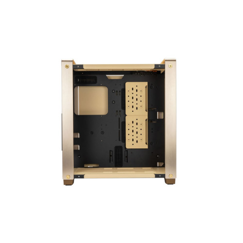 Корпус без блока питания/ Case InWin Dubili, Full-Tower, TG, 4x140mm, 2xUSB-A 3.2 + 1xUSB-C 3.2, E-ATX, ATX, mATX, mITX Champagne Gold